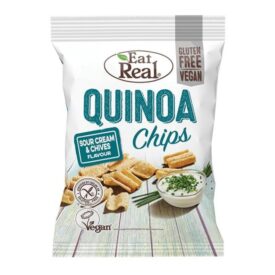 Eat Real Sour Cream & Chives Flavour Quinoa Chips 80g
