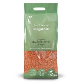 Just Natural Organic Red Split Lentils 500g