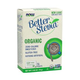 NOW Foods Better Stevia Organic 75 Packets