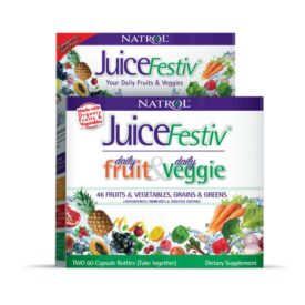 Natrol Juicefestiv Daily Fruits & Veggie 60 + 60 Capsules