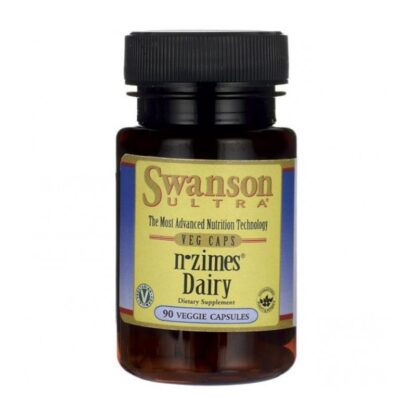 Swanson N-Zimes Dairy 90 Veggie Capsules