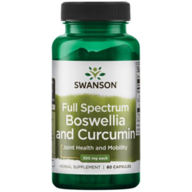 Swanson Full Spectrum Boswellia and Curcumin 300mg each 60 Capsules