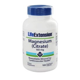 LifeExtension Magnesium Citrate 160 mg -100 Vege Capsules