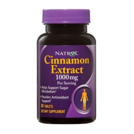 Natrol Cinnamon Extract - 1000mg, 80 Tablets
