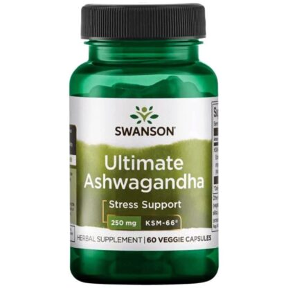 Swanson Ashwagandha Ultimate 250mg 60 Veg Capsules