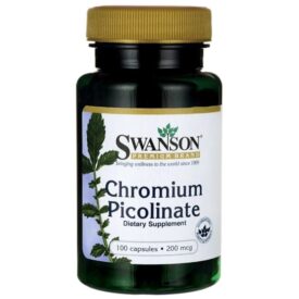 Swanson Chromium Picolinate 200mcg 100 Capsules