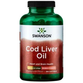 Swanson Cod Liver Oil Double Strength 700mg 30 Softgels