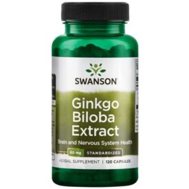 Swanson Ginkgo Biloba 24% 60mg 120 Capsules