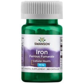 Swanson Iron Ferrous Fumarate 18 mg 60 Capsules