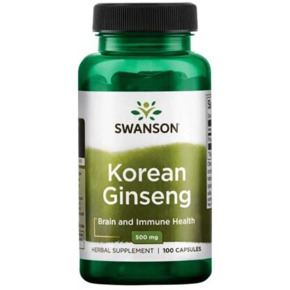 Swanson Korean Ginseng 500mg 100 Capsules