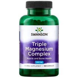 Swanson Triple Magnesium Complex 400mg 100 Capsules