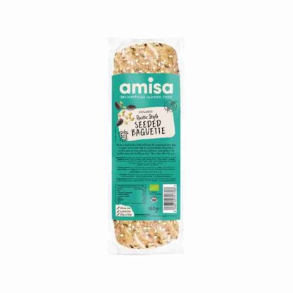 Amisa Organic Gluten Free Rustic Style Seeded Baguette 160g