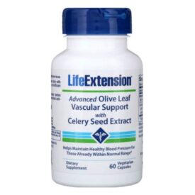 Life Extension Advanced Olive Leaf Vascular Support with Celery Seed Extract - 60 Vegetarian Capsules