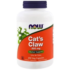 NOW Supplements Cat's Claw 500mg (250 Veg Capsules)