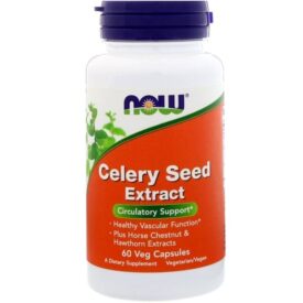 NOW Supplements Celery seed extract (60 Veg Capsules)