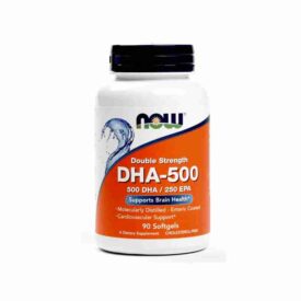 NOW Supplements Double Strength DHA-500 (90 Softgels)
