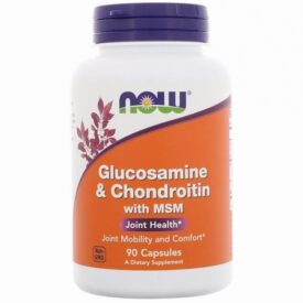 NOW Supplements Glucosamine & Chondroitin with MSM (90 Capsules)