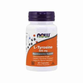 NOW Supplements L-Tyrosine 500 mg (60 Capsules)