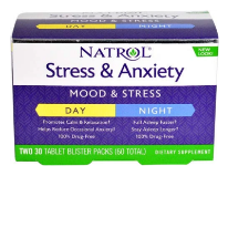 Natrol Stress & Anxiety, Mood & Stress - Day & Night, 20 Tablets