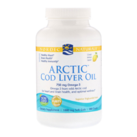 Nordic Naturals Arctic Cod Liver Oil 1000mg - 180 Soft Gels