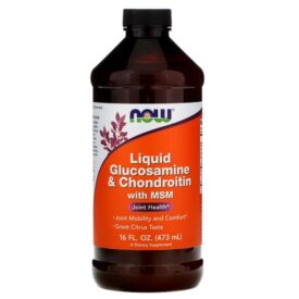 Now Supplements Liquid Glucosamine & Chondroitin with MSM - 473ml
