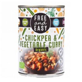 Free and Easy Organic Chickpea & Vegetable Curry 400g Can