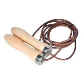 Lonsdale Leather Skipping Rope with Bearings