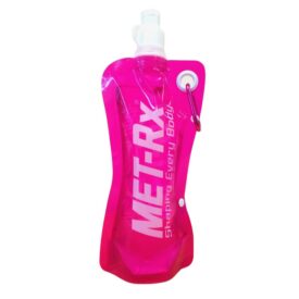 Met-Rx Collapsible Water Bottle-Pink x1