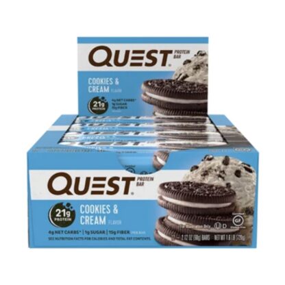 Quest Nutrition Quest Bars-Box of 12 (60g bars) Cookies & Cream