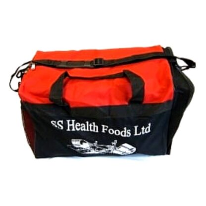 SS Nylon Gym Bag- Red (44 x 30 x 30 cm)