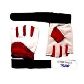 SS Weight Lifting Gloves Reinforced White-Red-Black