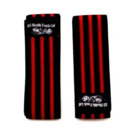 SS Weightlifting Knee Wraps-Heavy Duty 190cm Black-Red