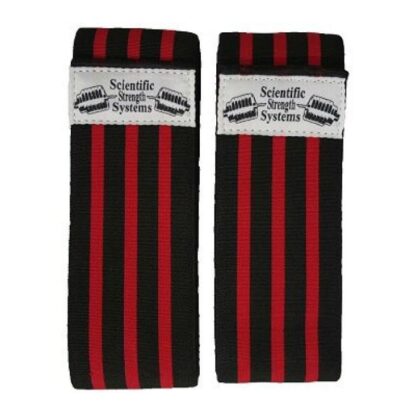 SSS Knee Wraps Double Super Heavy Black-Red