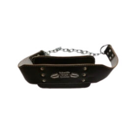 SSS (Scientific Strength Systems) Dipping Belt & Chain (LEATHER) Black