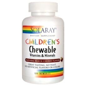 Solaray Children's Vitamins & Minerals 120 Chewables - Black Cherry Flavour