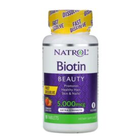 Natrol Biotin 5000 mcg Fast Dissolve-Strawberry